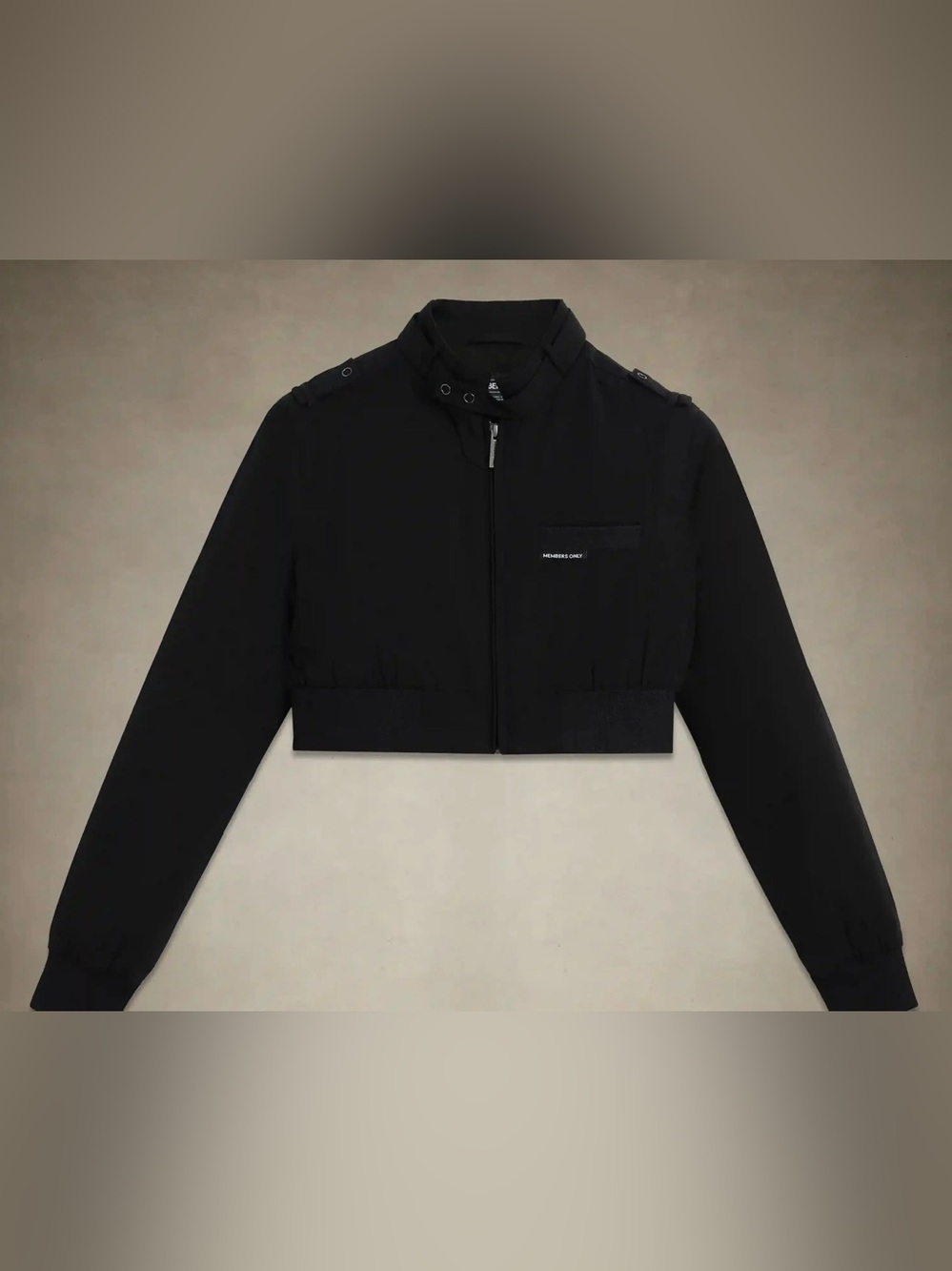 Members Only Cropped Mini Racer Jacket - Picture 5 of 8